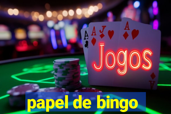 papel de bingo